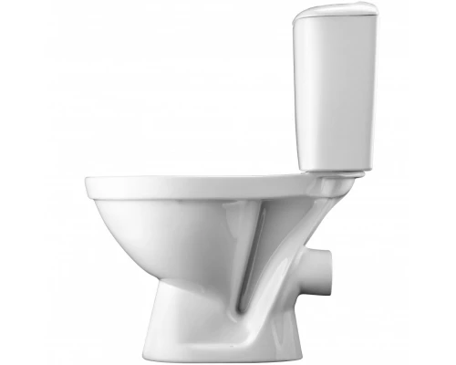 ПАЛЛАДА Унитаз-компакт, горизонт. выпуск, 2-х реж. арматура, сиденье полипропилен. САНТЕК