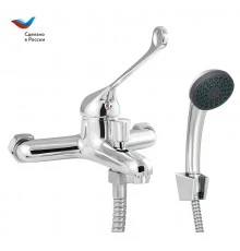 ПОД ЗАКАЗ ХИРУРГ Смеситель для ванны с коротким литым изливом, локтевой, одноручный, СЛАВЕН, Х30