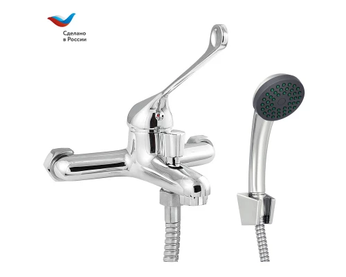 ПОД ЗАКАЗ ХИРУРГ Смеситель для ванны с коротким литым изливом, локтевой, одноручный, СЛАВЕН, Х30
