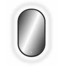 Зеркало Prime Black Led 450x800 с сенсором, холодная подстветка, рама МДФ