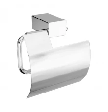 Держатель для туалетной бумаги SMOOTH LINE с крышкой, хром