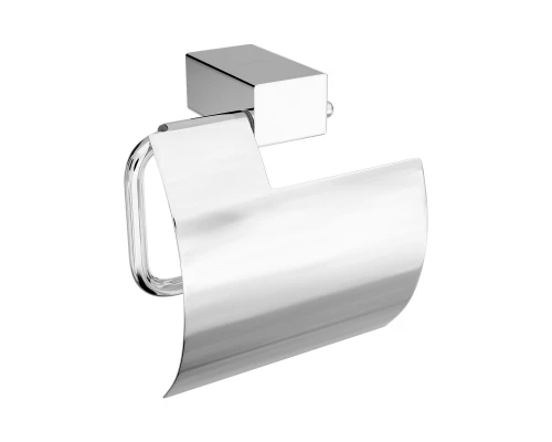 Держатель для туалетной бумаги SMOOTH LINE с крышкой, хром