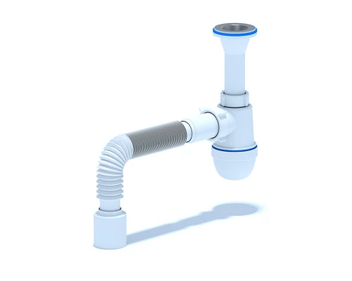 Сифон Ани 1 1/4"* 40с гибкой трубой 40х50, ANI PLAST