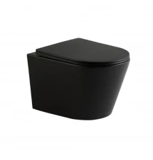 Унитаз подвесной IBERICA BLANCA BURGOS MINI Tornado черный матовый (IB.BRM.234.2B2)