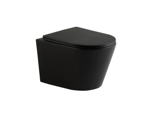 Унитаз подвесной IBERICA BLANCA BURGOS MINI Tornado черный матовый (IB.BRM.234.2B2)