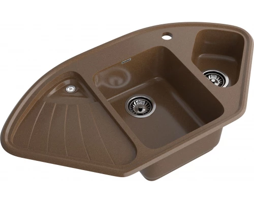 GRANFEST Мойка композит CORNER  GF-C--1040E угловая 1039*560мм  терракот арт.GF-