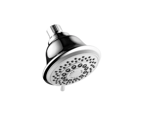 Лейка душевая верхняя, круглая, 5-функциональная, диаметр 100 мм., блистер, хром. LM,  LM8040C