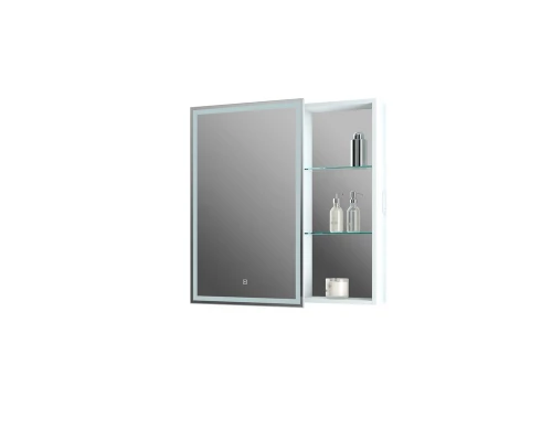 Зеркало-шкаф Aperio LED 800х800 левый с розеткой