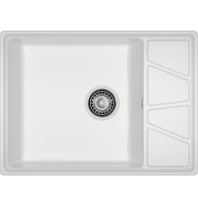 GRANFEST Мойка композит VERTEX, GF-V-680L, чаш+кр 680*500, иней