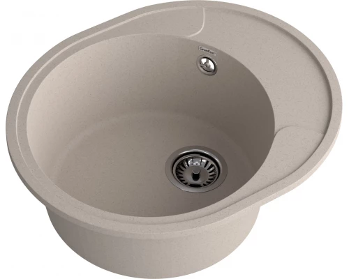 GRANFEST Мойка URBAN 857L  1-чаша+крыло 570*480мм песочный арт.GF-UR-