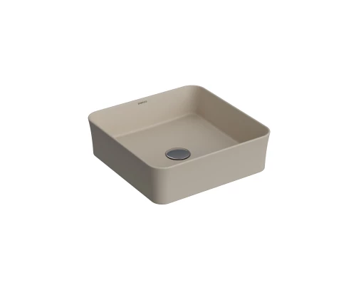 Раковина Ego SL накладная, 38x38 см, квадратная, жасмин матовый, BERGES