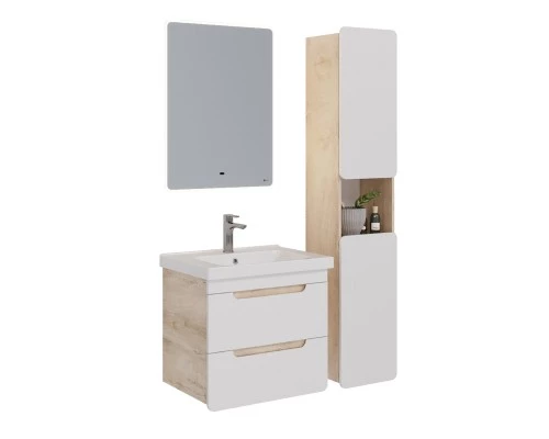 Пенал Lemark OLIVIA 35 см подвесной/напольный, 2-х дверный, открывание лев/прав, цвет корпуса: Дуб к