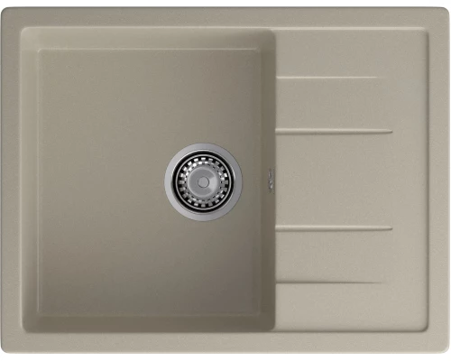 GRANFEST Мойка композит QUADRO GF-Q--650L чаша с крылом  650*500мм  топаз  арт.GF-