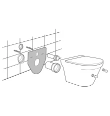 620071 Прокладка изоляционная (акустическая) ПЭ для туалета и биде, OLI