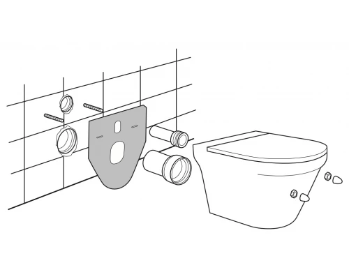 620071 Прокладка изоляционная (акустическая) ПЭ для туалета и биде, OLI