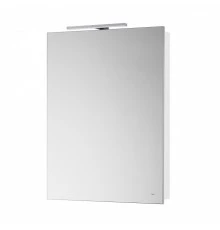 VICTORIA левый зеркальный шкаф 600, 606x141x810 мм, белый глянец