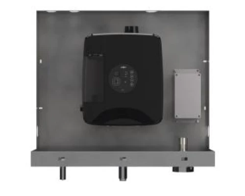 Универсальный встраиваемый блок с сушилкой для рук, смесителем для воды и дозатором для мыла 12053.C