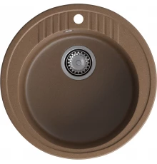 GRANFEST Мойка композит RONDO GF-R--520   D=520 мм   терракот  арт.GF-