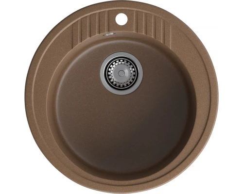 GRANFEST Мойка композит RONDO GF-R--520   D=520 мм   терракот  арт.GF-
