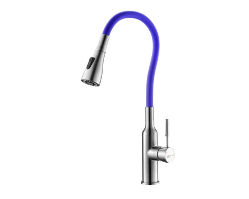 Expert Смеситель для кухни, гиб.излив 203мм, р/ОД, матовый/фиолетовый, LM, LM5082S-Violet