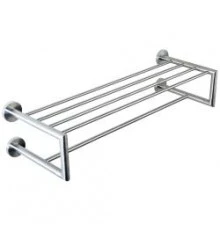 Полка для полотенец NIZA с 4 креплениями к стене матовая, шт