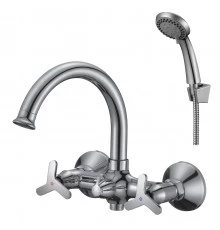 RS40 Смеситель для ванны, круг.пов.излив 175мм, р/ДВ, хром, ROS, RS40-83