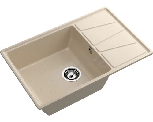 GRANFEST Мойка композит VERTEX, GF-V-780L, чаш+кр 780*500, кашемир