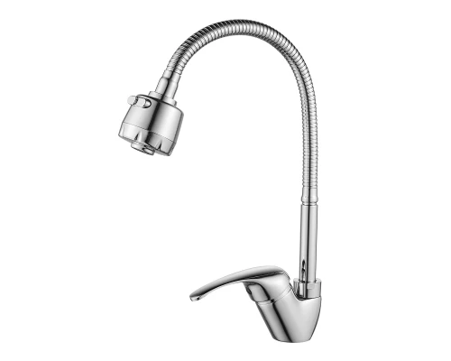 A35 Смеситель для кухни, гиб.излив 166мм, р/ОД, хром, ROS, A35-26