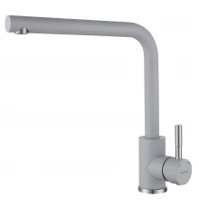 GRANFEST QUARZ Смеситель для кухни Г-обр. D-35мм (серый)