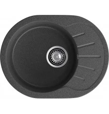 GRANFEST Мойка композит RONDO GF-R--580L  чаша с крылом 579*445мм графит арт.GF-