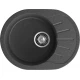 GRANFEST Мойка композит RONDO GF-R--580L  чаша с крылом 579*445мм графит арт.GF-