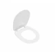 ERA Сиденье с крышкой дюропласт, антибак., с хром. металл. петлями, с механизмом Slowclose. JIKA