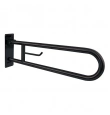 Поручень полукруглый для людей с огр. Возможностями 800 мм Черный, 15051.80.N