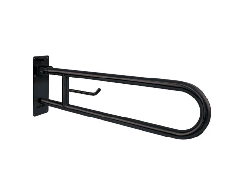 Поручень полукруглый для людей с огр. Возможностями 800 мм Черный, 15051.80.N