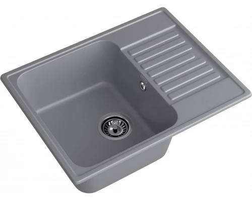GranFest QUARZ (ECO-13) Мойка чаша+кр 620*480 (темно-серый)