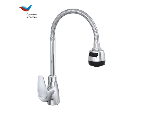 ДАЧА Смеситель для мойки с гибким изливом, одноручный, СЛАВЕН, В25