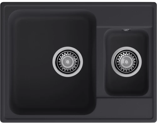 GranFest QUARZ (ECO-09) Мойка 1.5-чаш. 620*480 (черный)