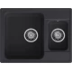 GranFest QUARZ (ECO-09) Мойка 1.5-чаш. 620*480 (черный)