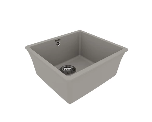 Кухонная мойка Lemark SINARA 440-U подстольного монтажа из кварцгранита, Грей