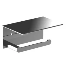 Держатель для туалетной бумаги с полочкой для мобильного телефона Verona глянцевый 16876.B