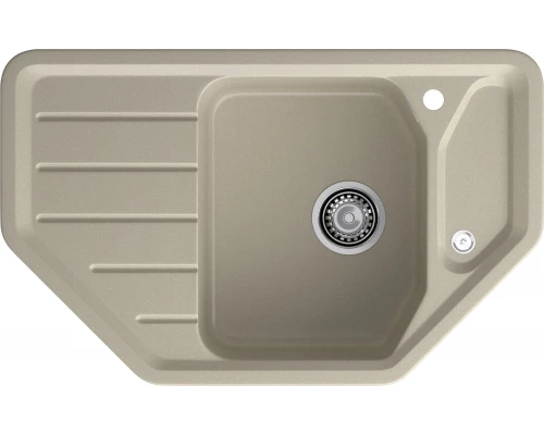 GRANFEST Мойка композит CORNER  GF-C--800E угловая 800*500мм  топаз  арт.F-