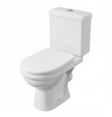 Унитаз-компакт "Визит" косой выпуск, с 1-режимной кнопочной арматурой  и сиденьем п/п "Уклад". SANTE