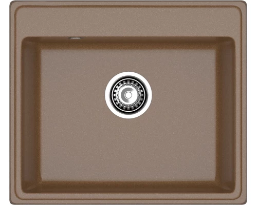 GRANFEST Мойка композит VERTEX, GF-V-580, чаша 580*500, терракот