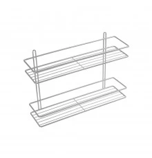 Полка прямая двухэтажная серый Fixsen FX-730-2