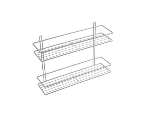 Полка прямая двухэтажная серый Fixsen FX-730-2
