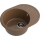 GRANFEST Мойка композит RONDO GF-R--580L  чаша с крылом 579*445мм  терракот арт.GF-