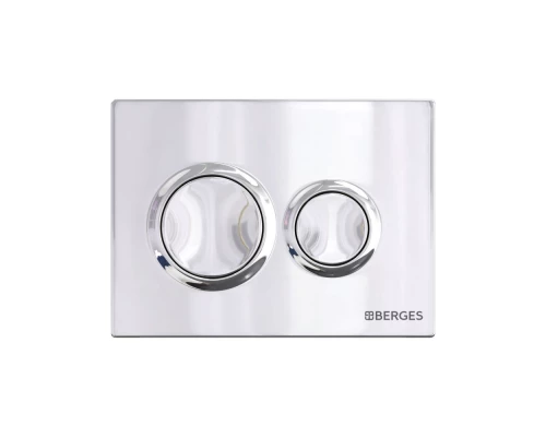 Кнопка  для инсталляции NOVUM O3, хром глянец, BERGES