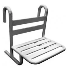 Съемное сиденье для душа или ванной из нержавеющей стали матовое, шт