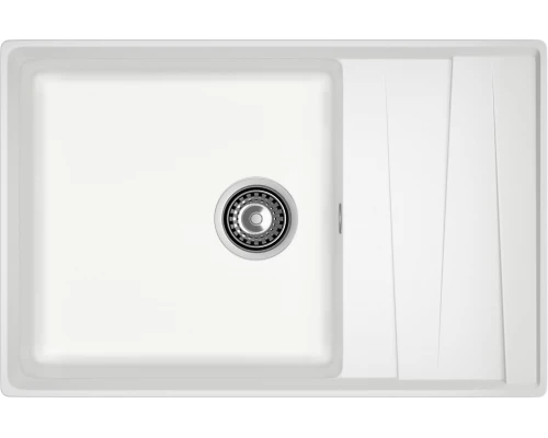 GRANFEST Мойка композит LEVEL, GF-LV-760L, чаш+кр 760*500, иней