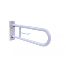 Поручень полукруглый для людей с огр. Возможностями 600 мм белый эпоксидная краска